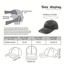 2pcs Guitar Accessories Baseball Cap Guitar Hat Gifts For Women Men, Adjustable Embroidered Wash Cotton Baseball Cap